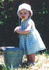 Laura in the garden